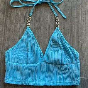 Blue Halter top
